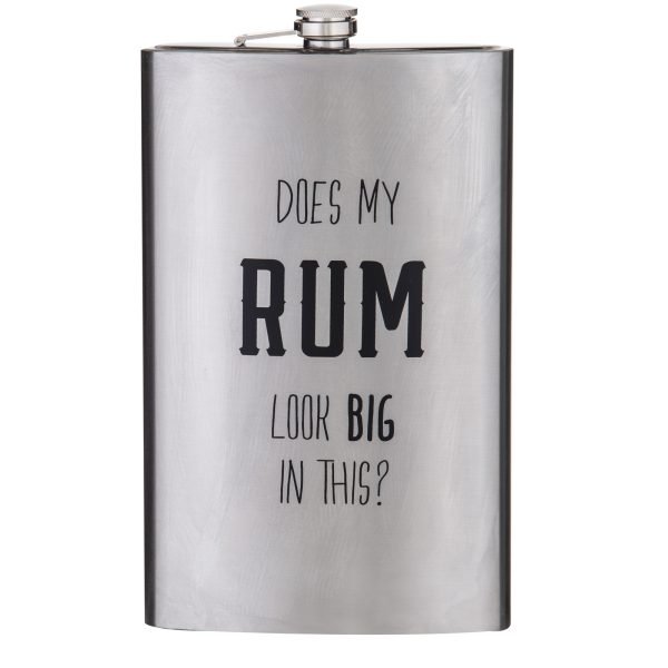Does My Rum look Big In This? Giant Flask by Emporium - 1.6L