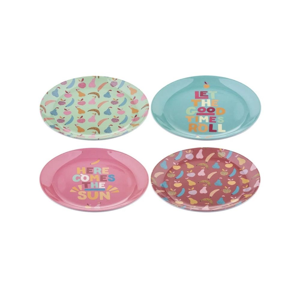 Emporium Good Times Plates - Set of 4