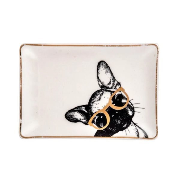 Emporium Dog Trinket Plate - Frenchie