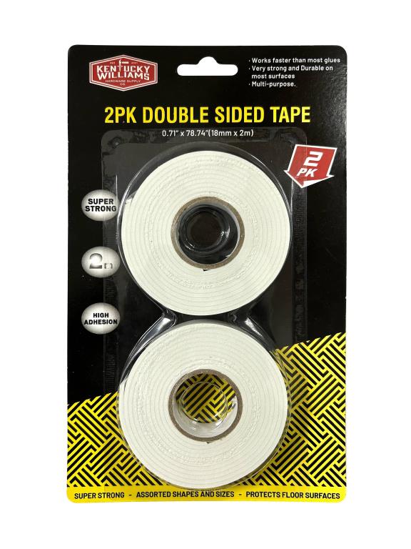 2PK Double Sided Tape - 1.8cm x 2m
