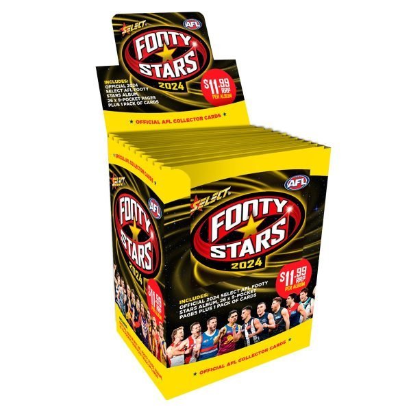 Select Footy Stars 2024 Cardboard Album Display