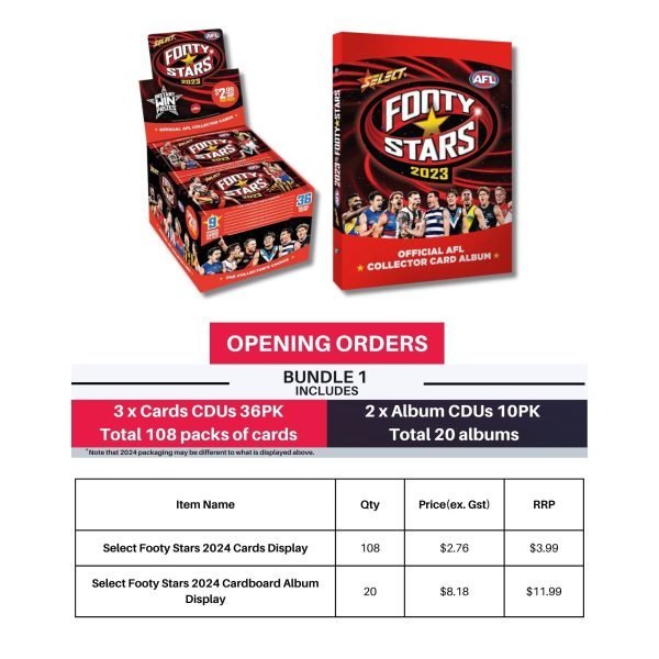 [PRE ORDER]Select Footy Stars 2024 - Bundle 1