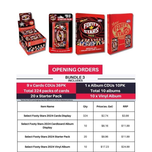 [PRE ORDER]Select Footy Stars 2024 - Bundle 3