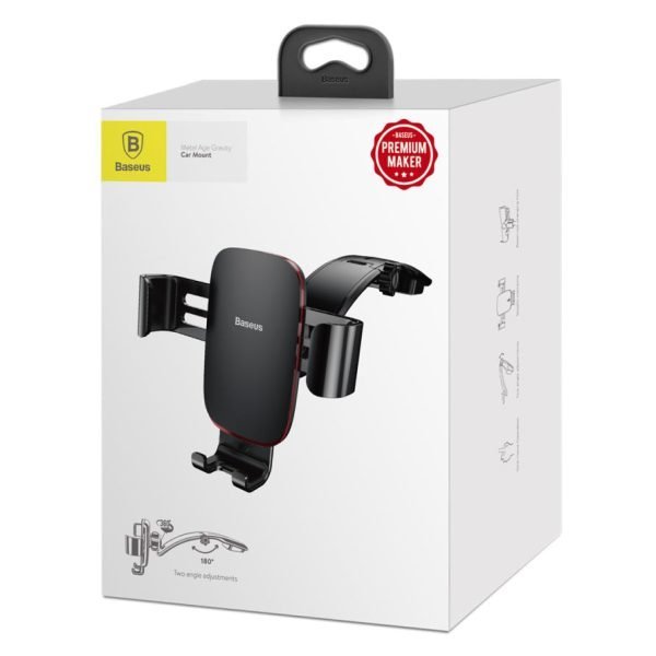 Baseus Metal Age Gravity Car Mount (Connecting Rod Type) Black