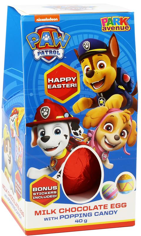 Paw Patrol Popping Candy Egg with Sticker 40g