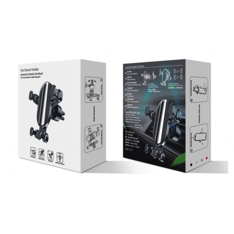 USP Gravity Car Mount Holder (Hook Up Air Outlet Version) Black - Image 2