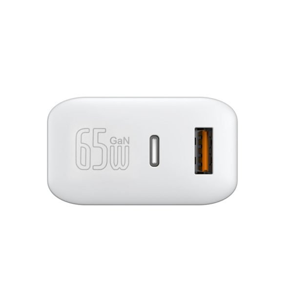 USP 65W GaN 2 Ports USB-C PD Super Fast Laptop Wall Charger