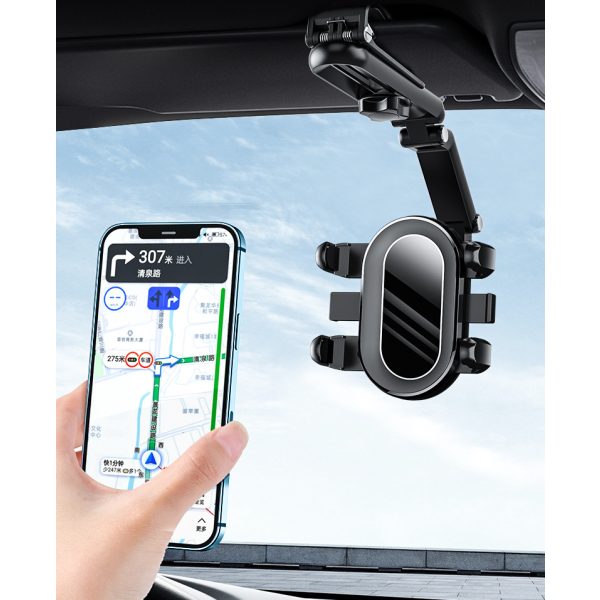 Universal 360° Rotation Car Clip Sun Visor Phone Holder Rearview Mirror Mount
