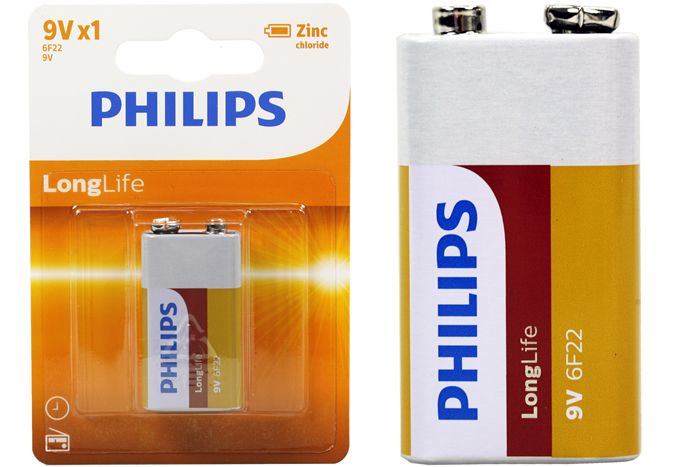 Philips Battery Zinc Carbon 9V (Single Pack)