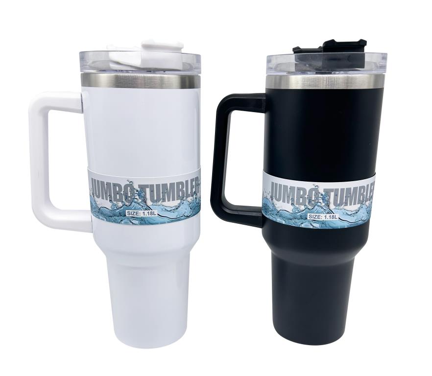 Stainless Steel Insulated Drinking Cup with Handle - 1.8L