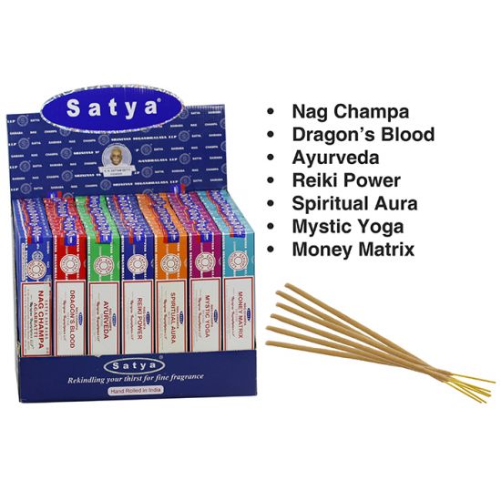 Satya Assorted Incense In Display