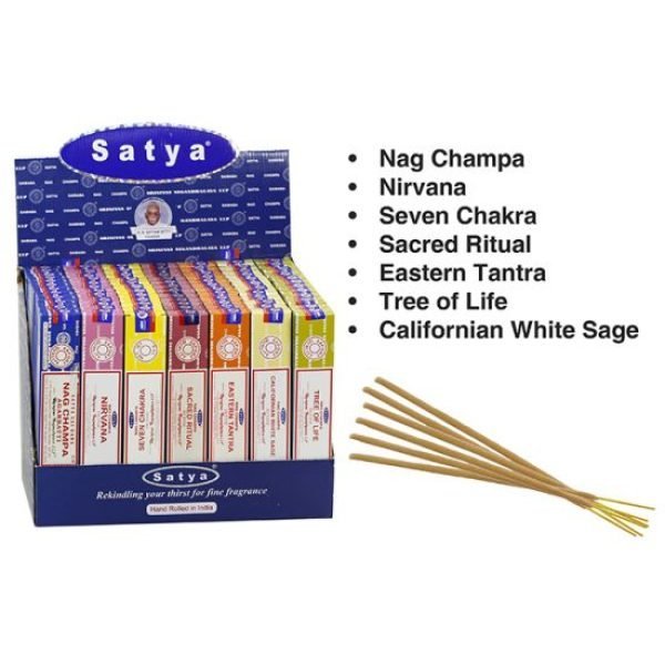Satya Assorted Incense In Display