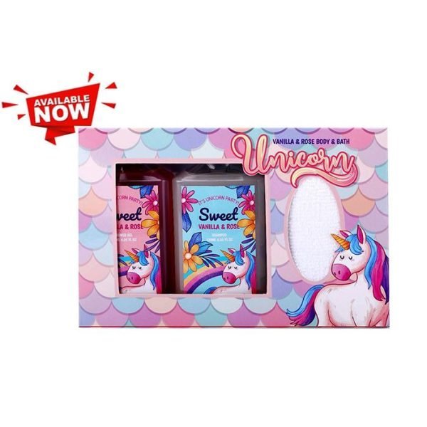 Unicorn Bath Gift Set - Vanilla & Rose