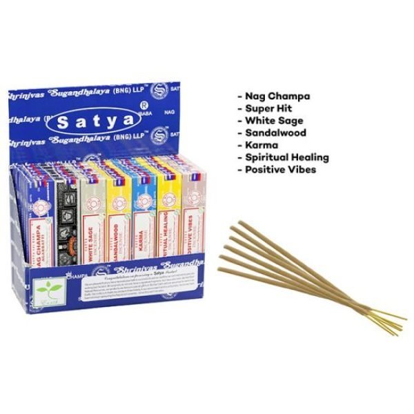 Satya Assorted Incense In Display