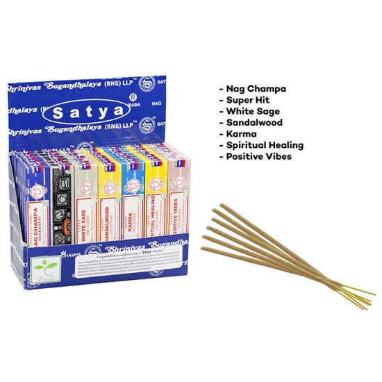 Satya Assorted Incense In Display