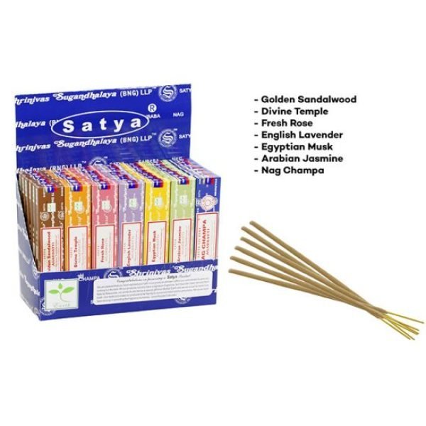 Satya Assorted Incense In Display
