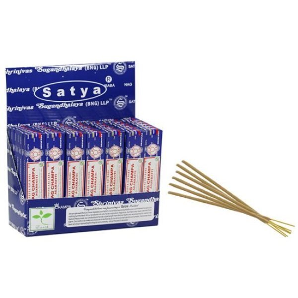 Satya Assorted Incense In Display - Nag Champa