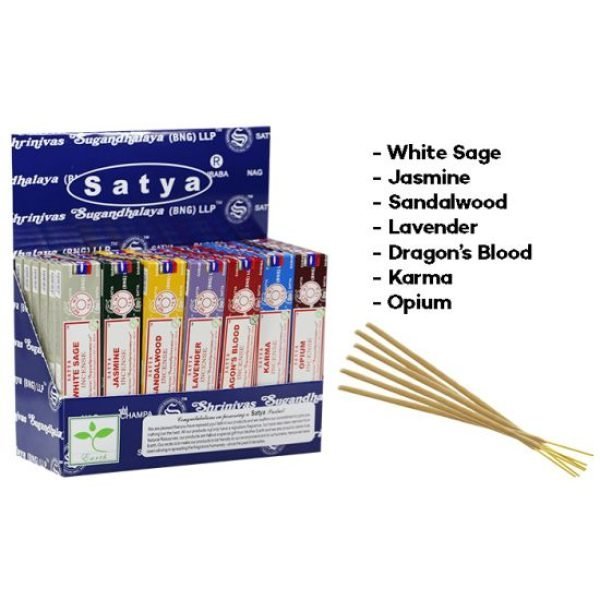 Satya Assorted Incense In Display