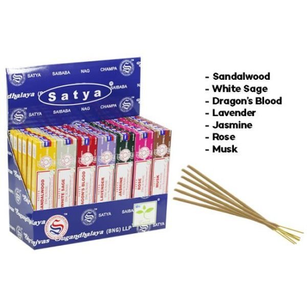 Satya Assorted Incense In Display