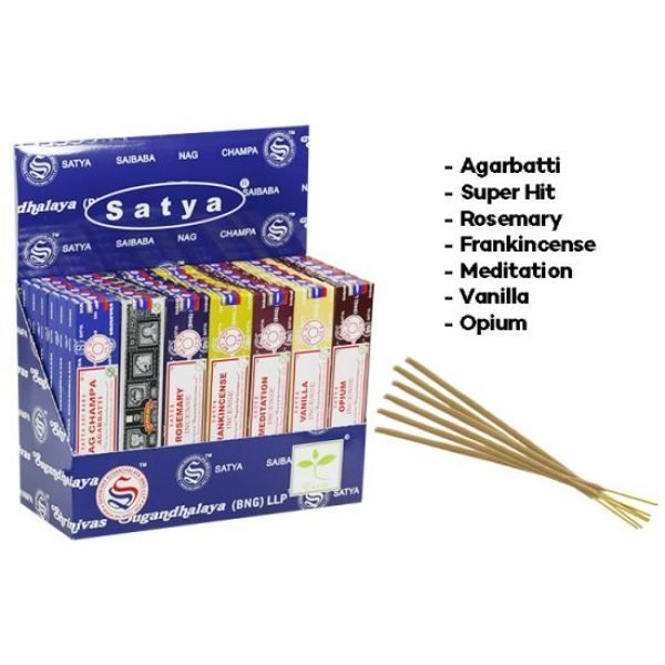 Satya Assorted Incense In Display