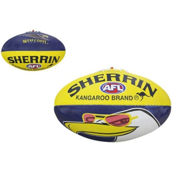 AFL Sherrin Ball Size 5 - West Coast Eagles