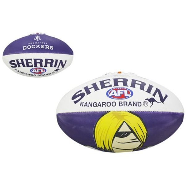 AFL Sherrin Ball Size 5 - Fremantle Dockers