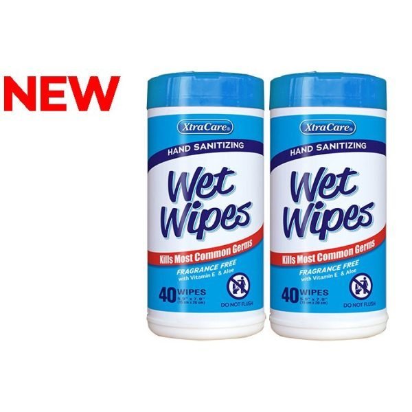 Xtracare Canister Hand Sanitizing Wet Wipes - Fragrance Free
