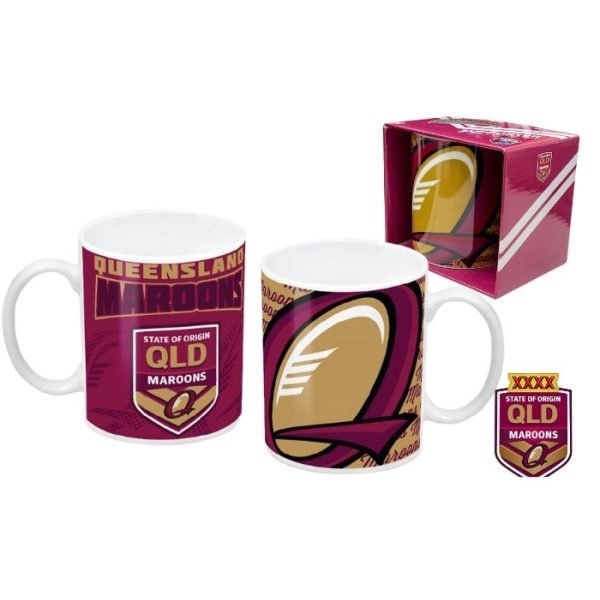 Queensland Maroons Logo Ceramic Coffee Mug