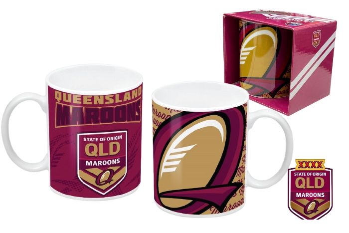 Queensland Maroons Logo Ceramic Coffee Mug