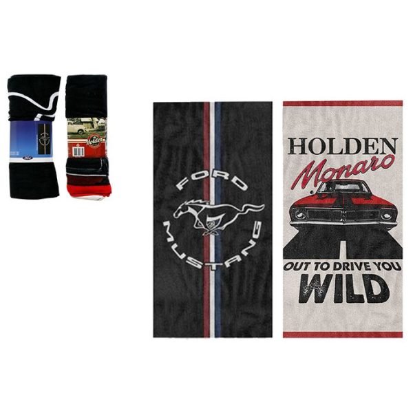 Beach Towel - Ford Mustang & Holden Monaro