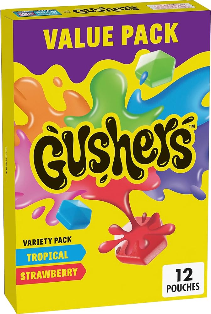 Gushers Variety Pack Tropical & Strawberry 9.6oz(272g)