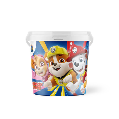 Candy Floss Paw Patrol bucket 50g