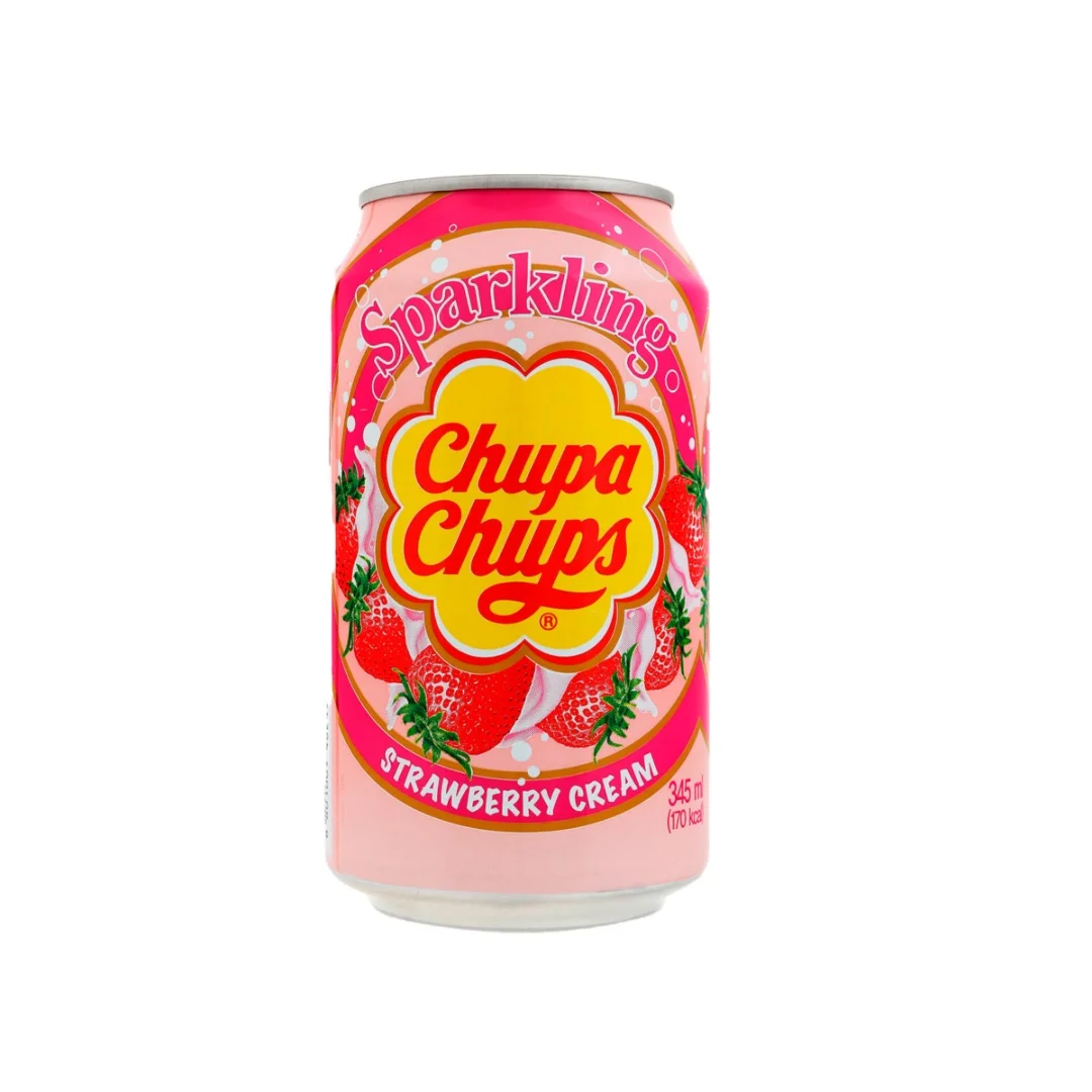 Chupa Chups Sparkling Drink Strawberry 345mL