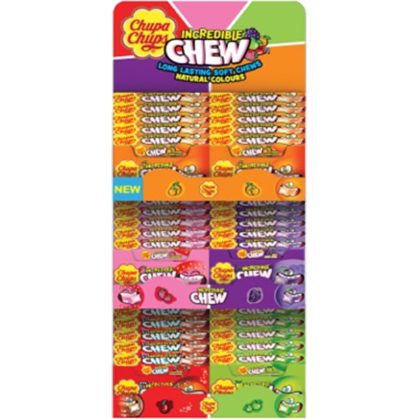 Chupa Chups Incredible Chew Display Tower 45g
