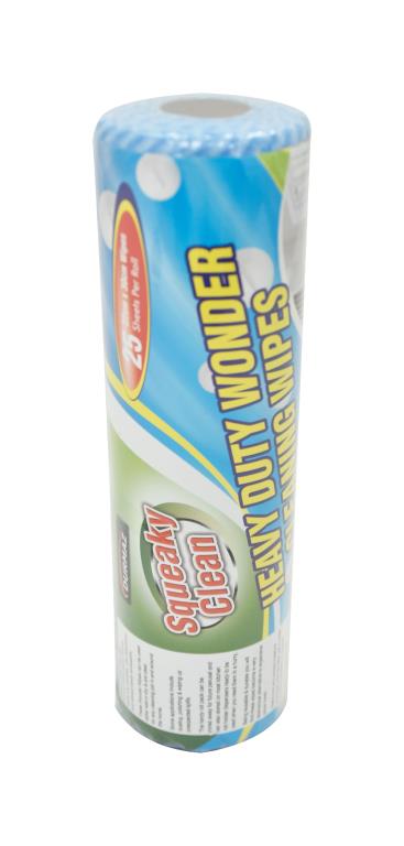 Squeaky Clean Wonder Cleaning Wipe Roll - 25PK
