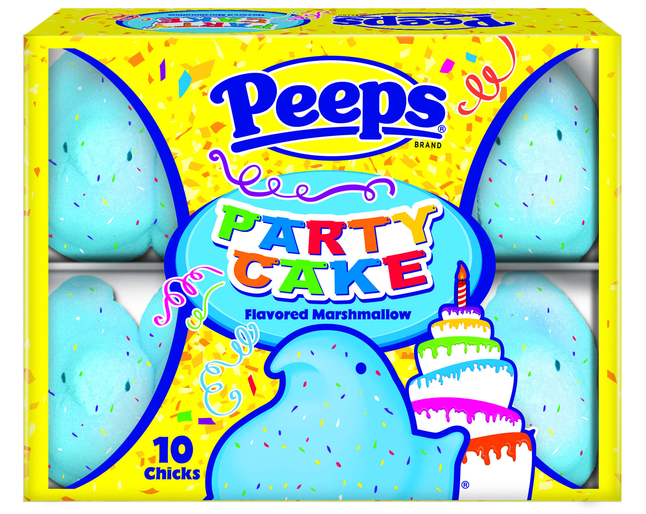 Peeps Chicks Party Cake 10ct 3oz(85g)