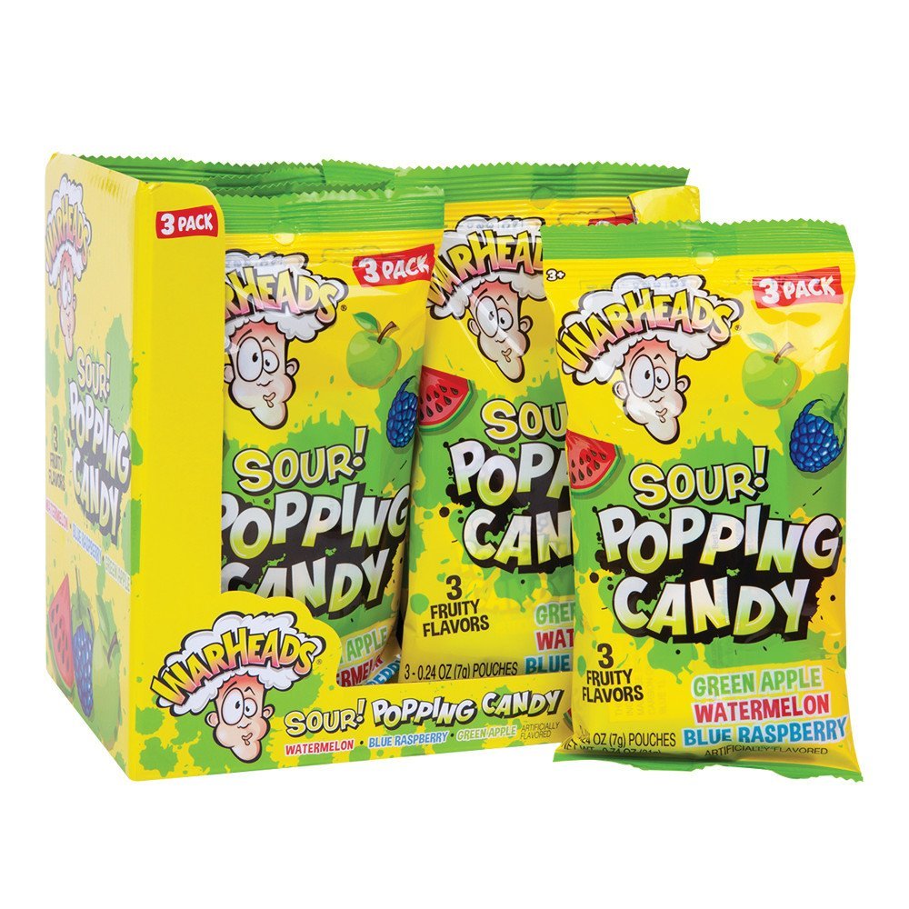 Warheads Popping Candy 3PK 21g