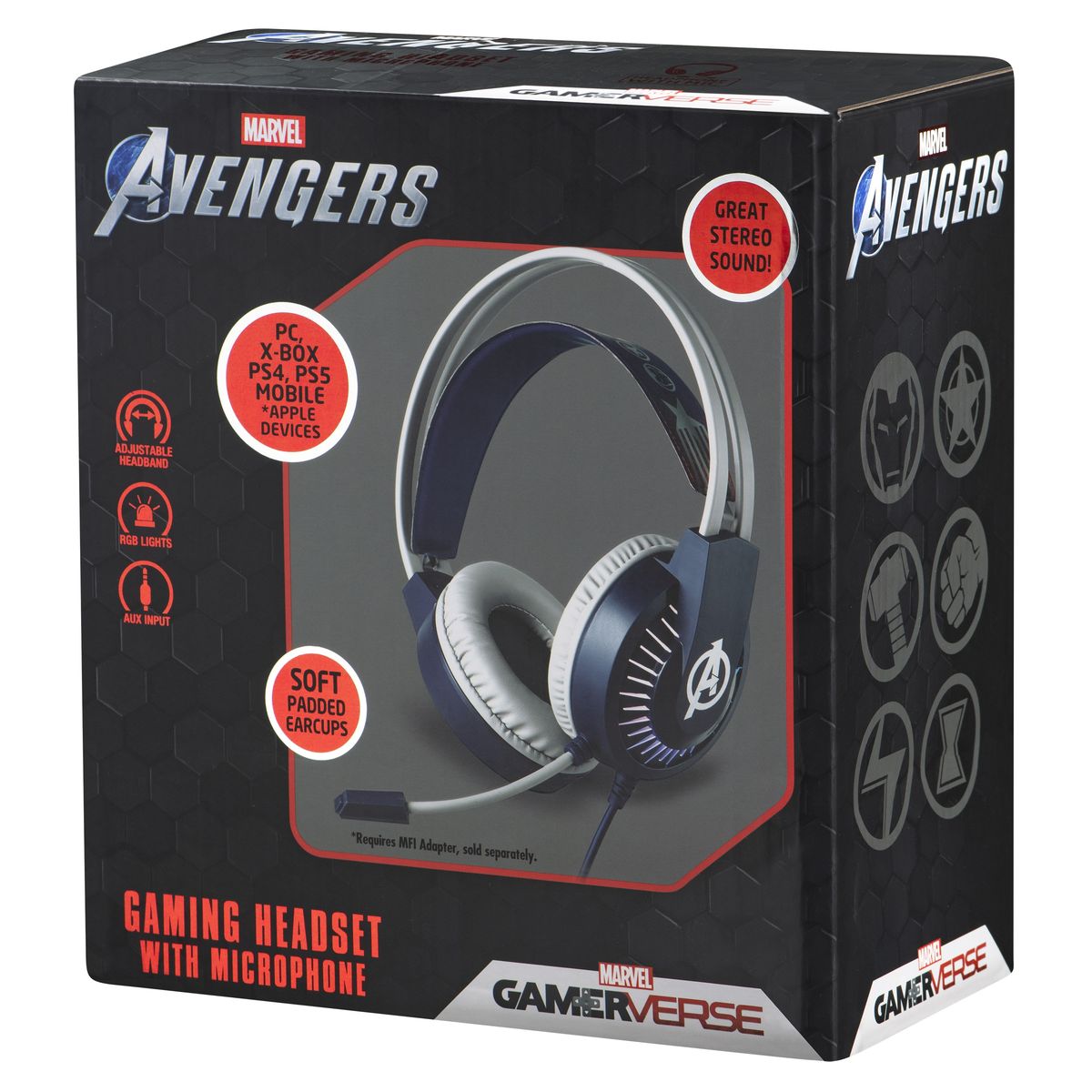 Gaming Headset With Microphone - Marvel Avengers