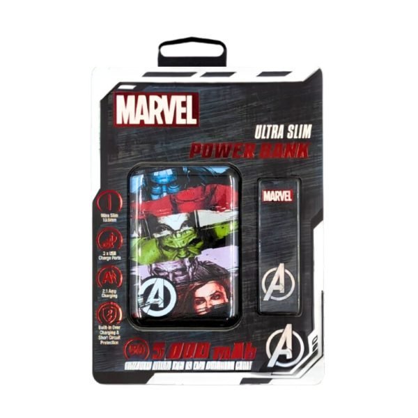 Marvel Avengers Ultra Slim Powerbank 5,000mAh