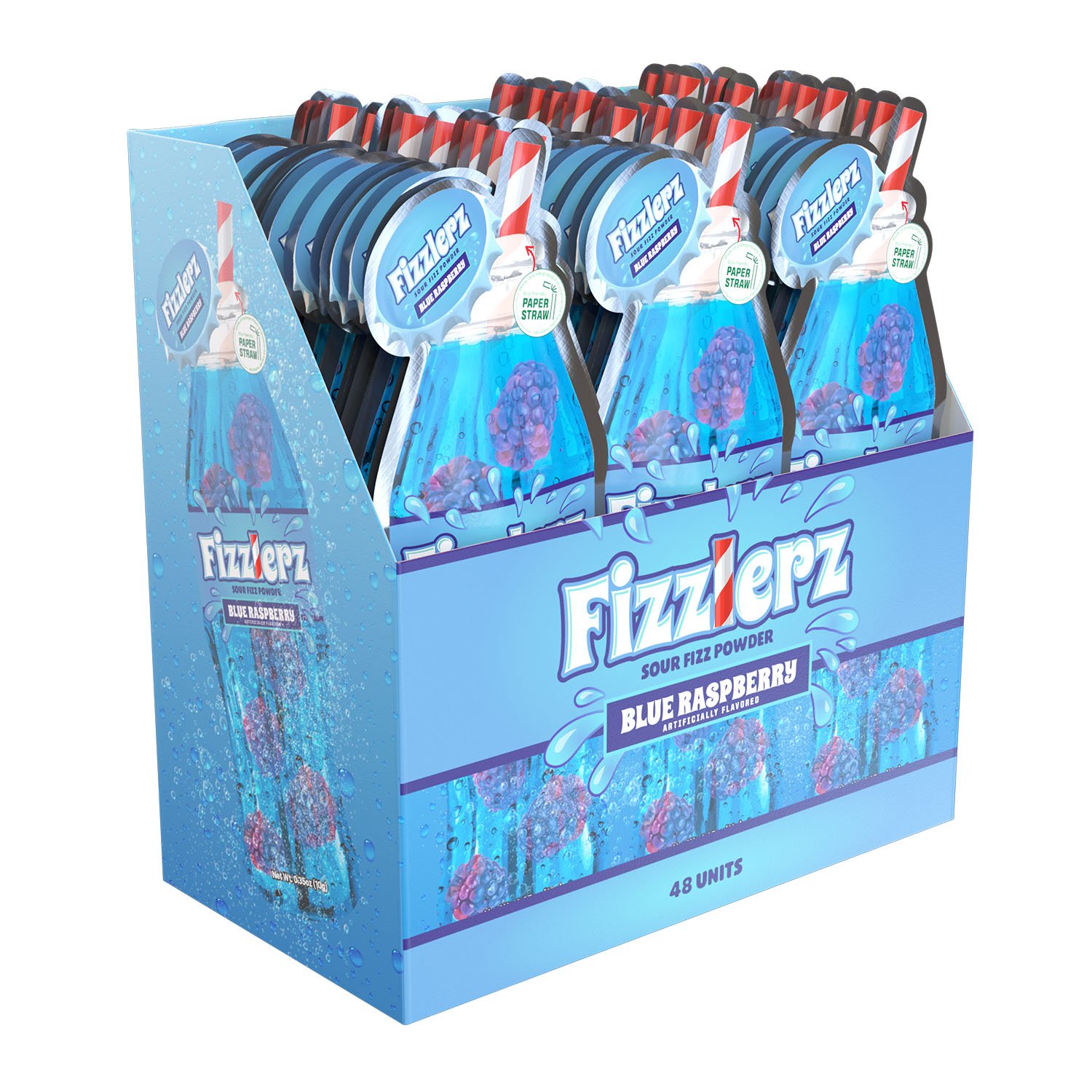 Fizzlerz Sour Fizz Powder Blue Raspberry Flavour 10g