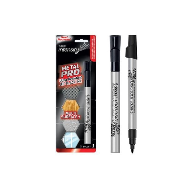 BIC Intensity Metal Pro Permanent Marker - Black