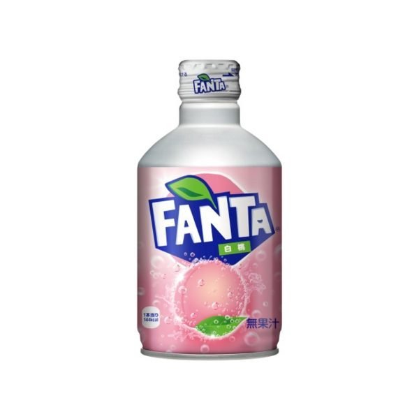 Japanese Fanta White Peach Aluminium Bottle 300ml
