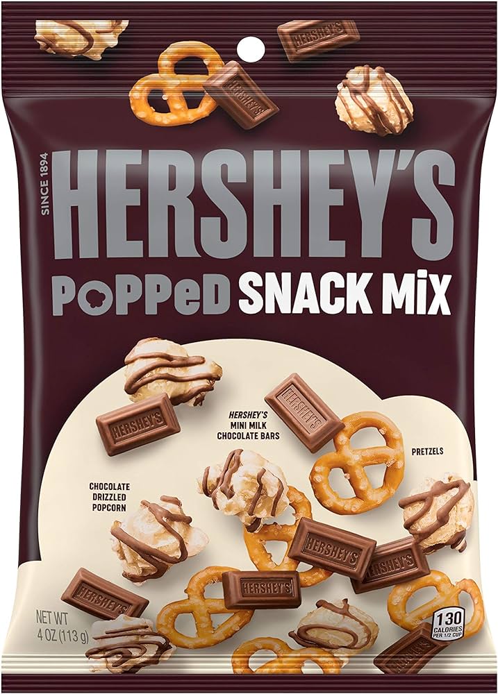 Hershey's Popped Snack Mix Peg Bag 113g