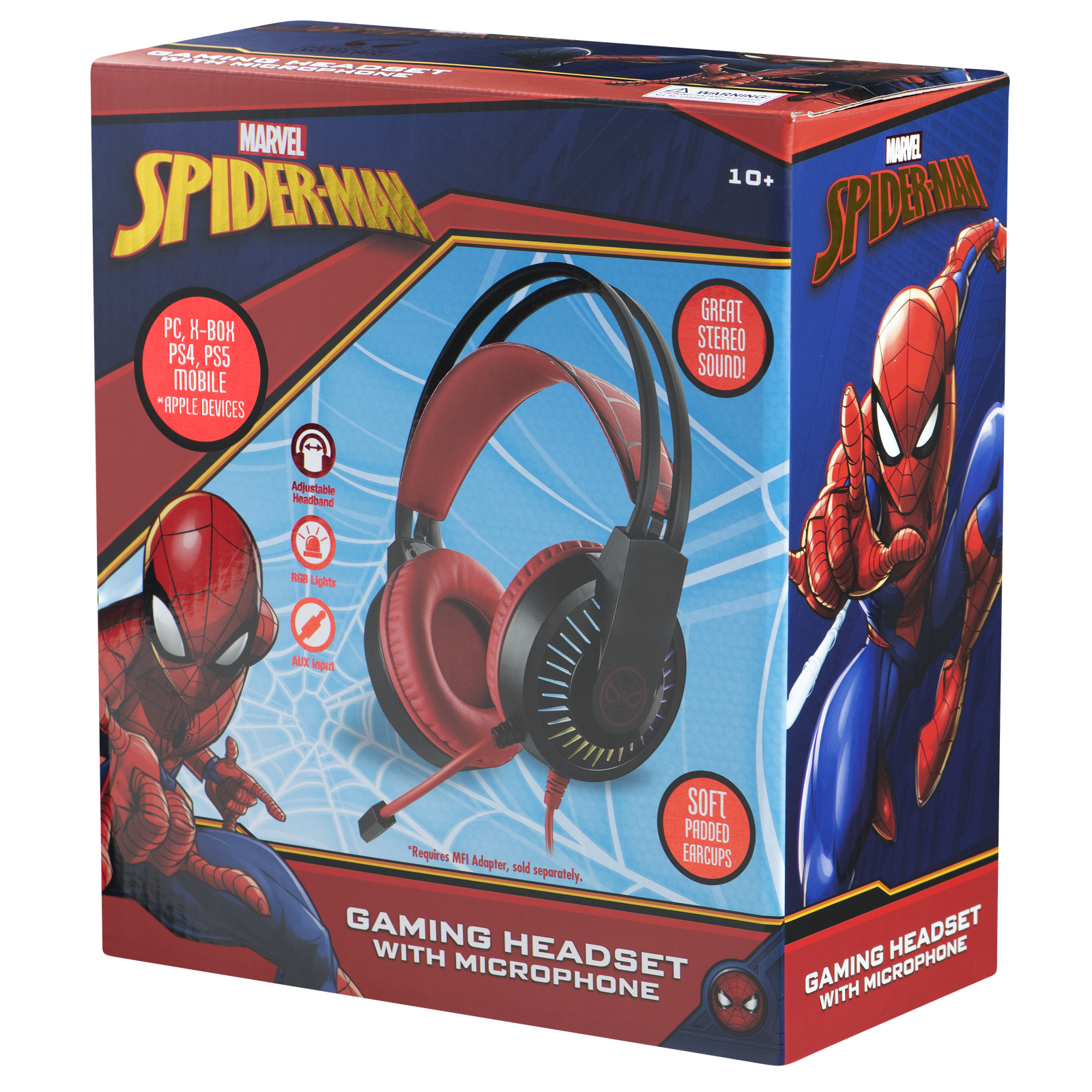 Gaming Headset With Microphone - Spider-Man