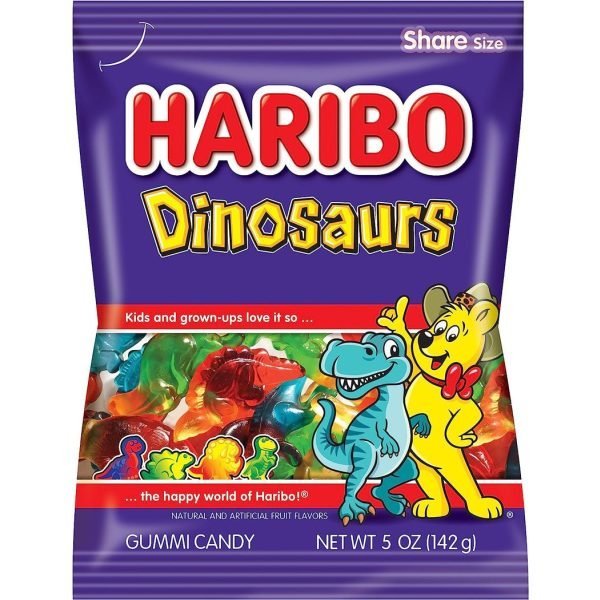 Haribo Dinosaur Peg Bag 141g