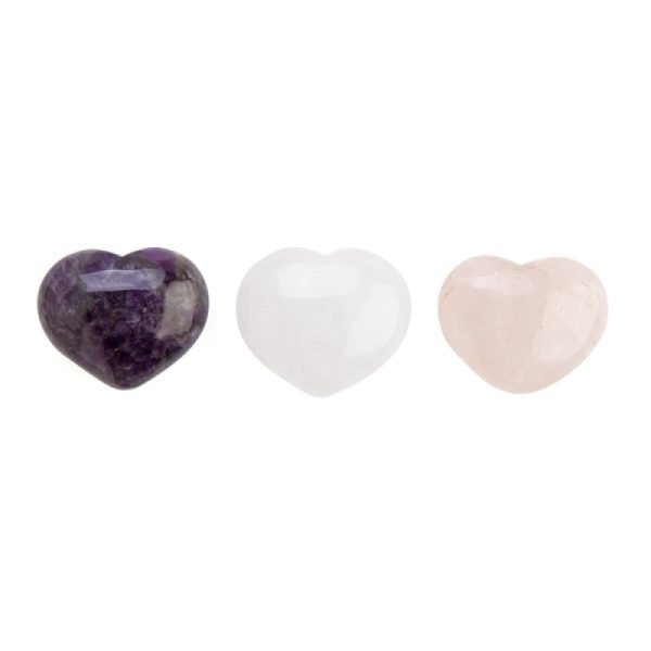 Gemstone Crystal Hearts