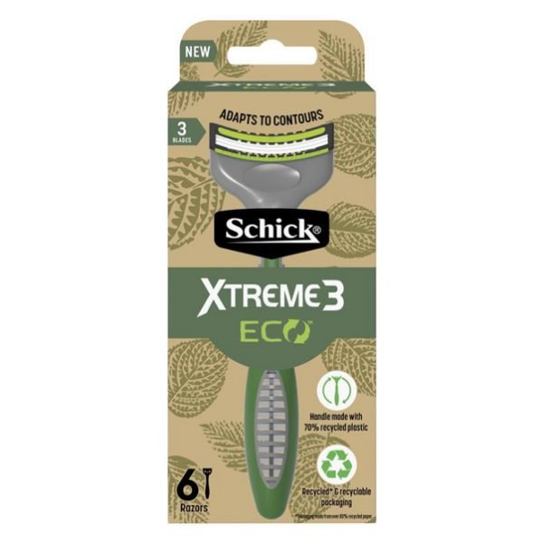 Schick Xtreme 3 Eco Men Disposable Razors 6pk