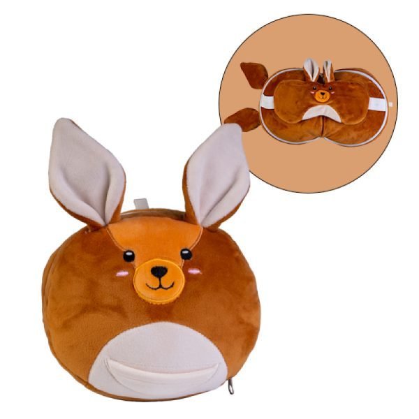 Smoosho's Pals Travel Kangaroo Mask & Pillow
