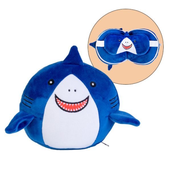 Smoosho's Pals Travel Shark Mask & Pillow