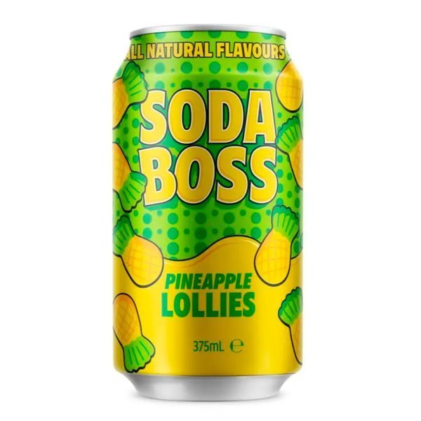 Soda Boss 375ml Cans Pineapple Lollies
